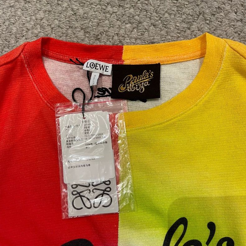 Loewe LOEWE Red and yellow patch sunrise black Logo short sleeve Size M / US 6-8 / IT 42-44 - 6 Thumbnail