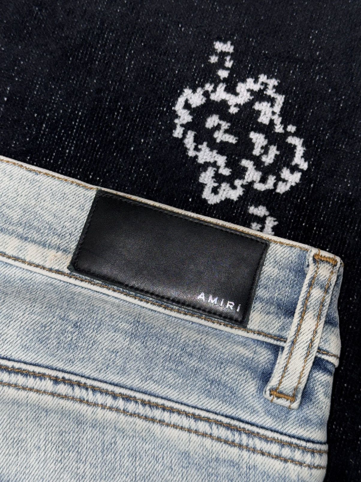 Amiri AMIRI MX1 BLUE DISTRESSED JEANS Size US 31 - 20 Thumbnail