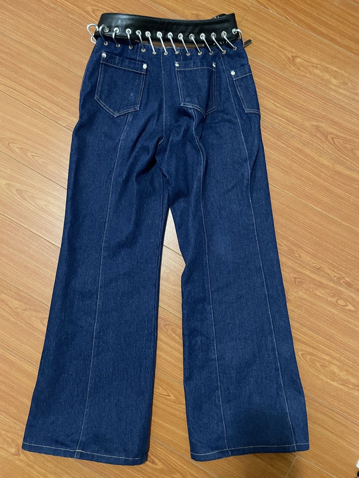 Chopova Lowena Blue Bump Carabiner Jeans Size 26" / US 2 / IT 38 - 2 Thumbnail