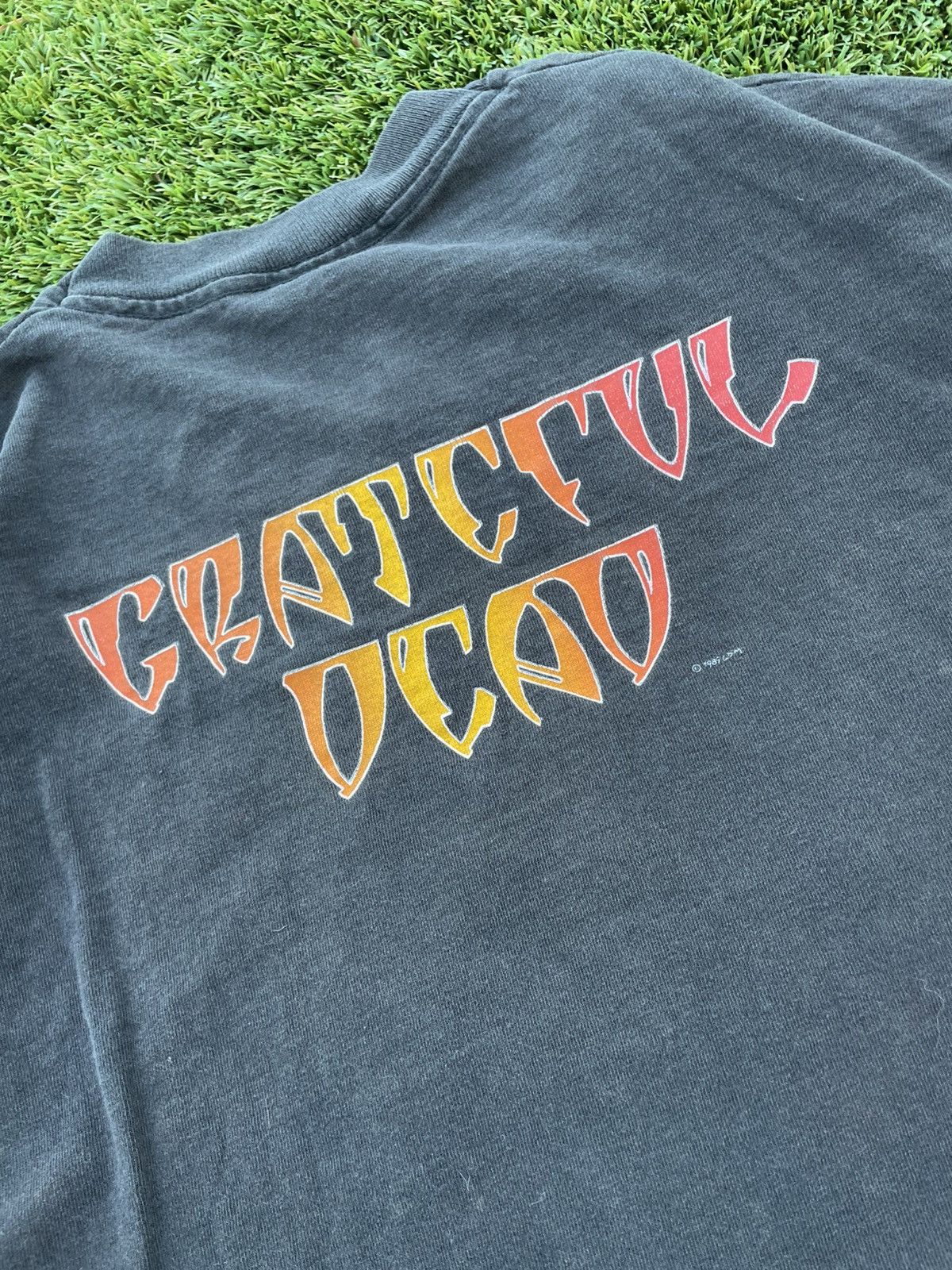 Grateful Dead GRAIL 1989 GRATEFUL DEAD PUMPKIN BAND TEE 🎃 Size US XL / EU 56 / 4 - 7 Thumbnail