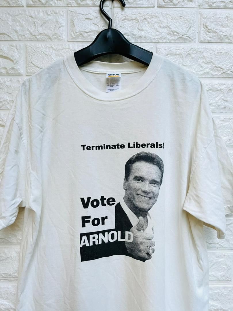 Japanese Brand × Vintage Vintage Arnold Schwarzenegger Vote Designer Fashion Style Size US L / EU 52-54 / 3 - 3 Thumbnail