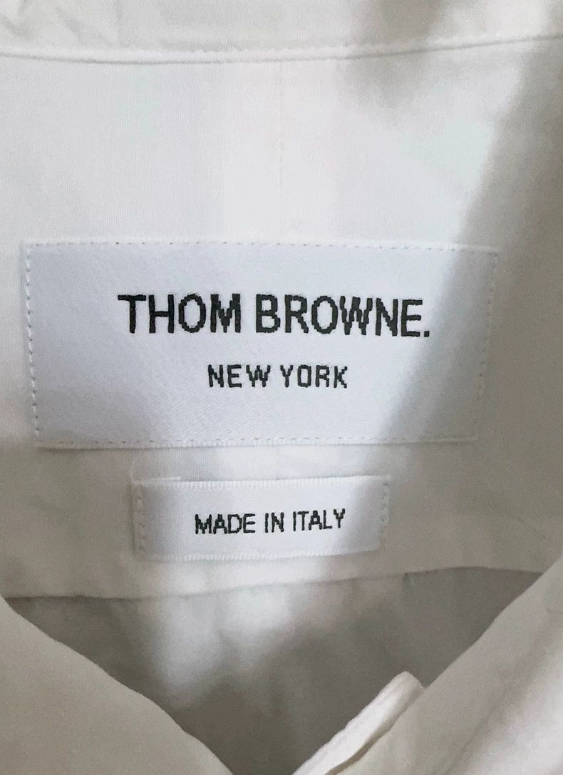 Thom Browne Thom browne Long-sleeved white shirt 2504-Nextarrow Size US XL / EU 56 / 4 - 4 Thumbnail