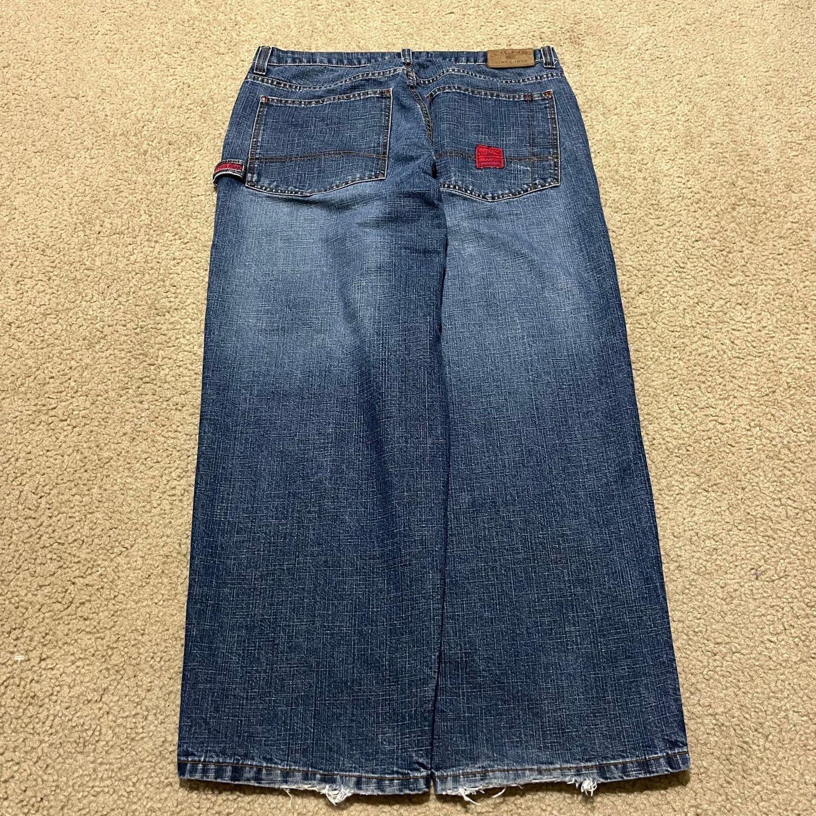 U.S. Polo Assn. U.S. Polo ASSN Y2K Baggy Acid Washed Wide Leg Blue Jeans Size US 36 / EU 52 - 2 Thumbnail
