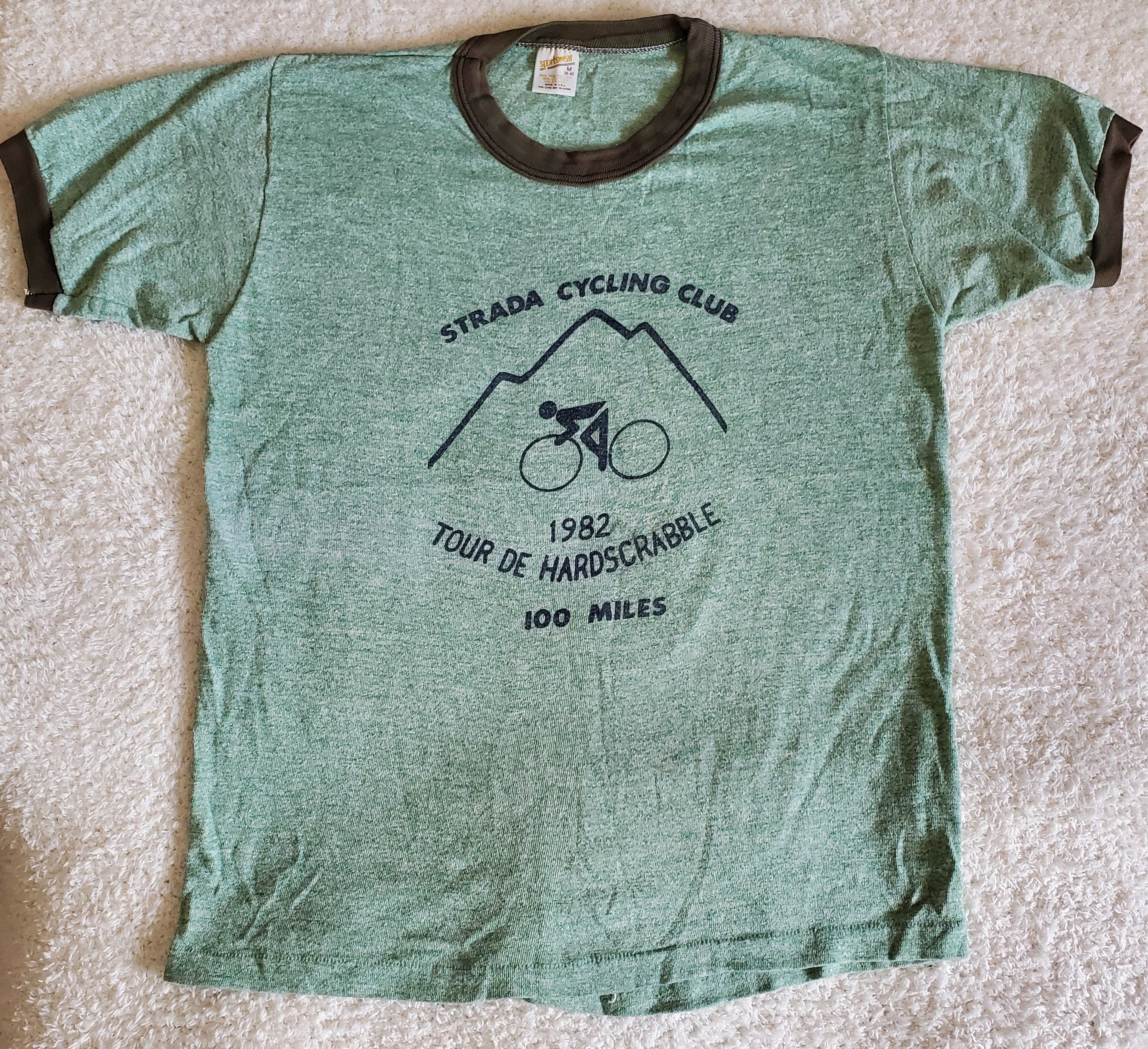 Vintage Tour de hardscrabble 1982 strada cycling club Aquila 100 Size US M / EU 48-50 / 2 - 1 Thumbnail