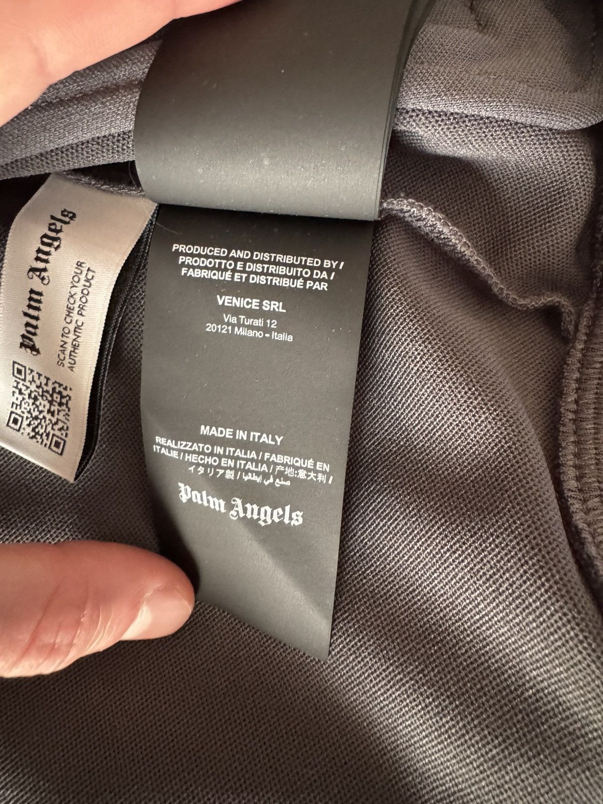 Palm Angels Palm Angels dark grey sweatshirt with logo Size US L / EU 52-54 / 3 - 11 Thumbnail