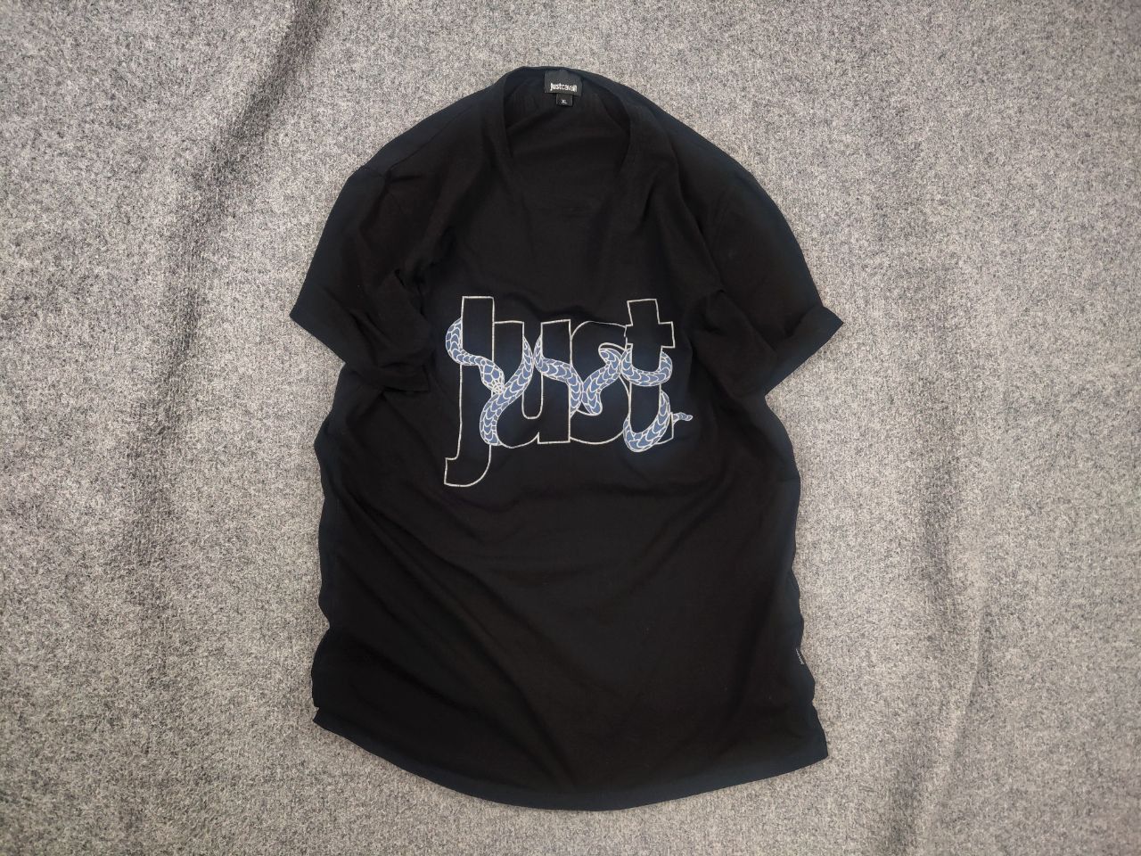 Just Cavalli Just Cavalli design Cotton Classic Logo snake T Shirt Tee Size US L / EU 52-54 / 3 - 1 Thumbnail
