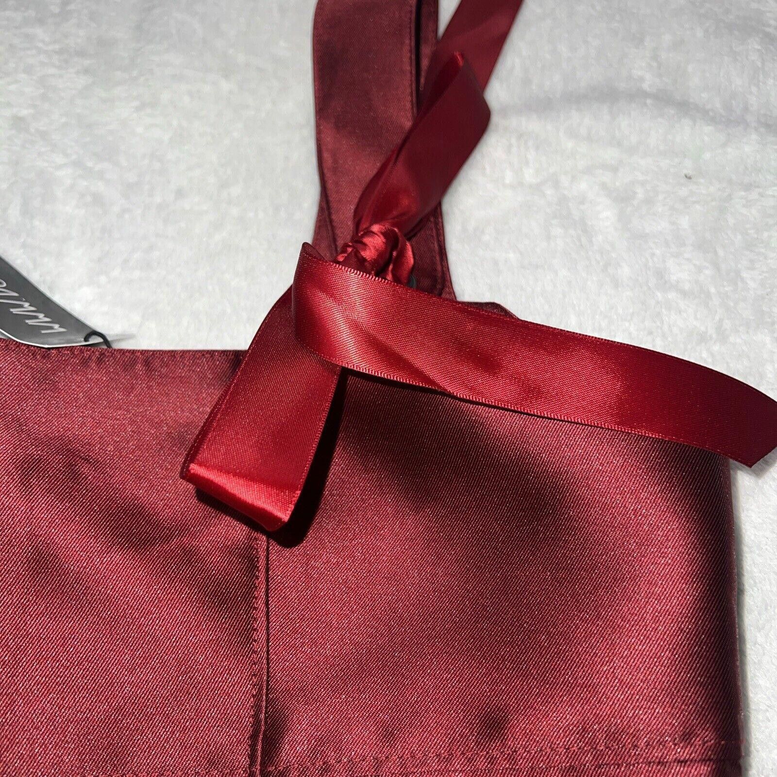 Designer L Red Pixie Stardust Miss Dress Burgundy Current Mood Size L / US 10 / IT 46 - 3 Thumbnail