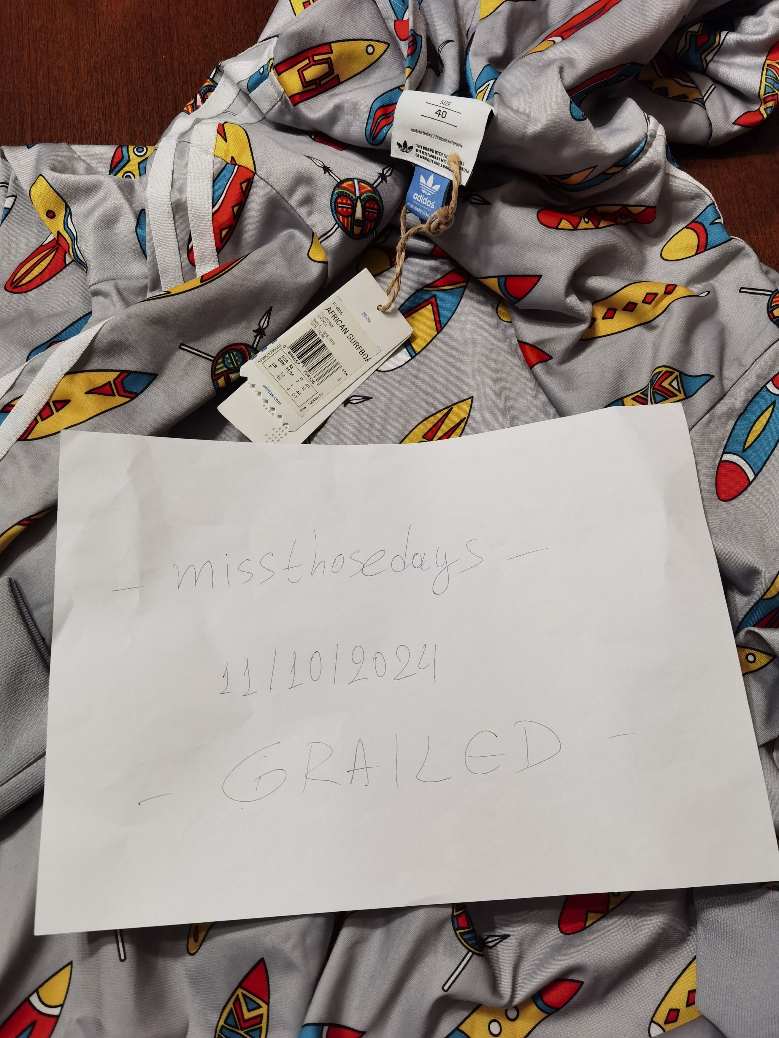 Adidas × Jeremy Scott Adidas Jeremy Scott African Surfboards Dress Jumper M P14055 Size M / US 6-8 / IT 42-44 - 20 Thumbnail