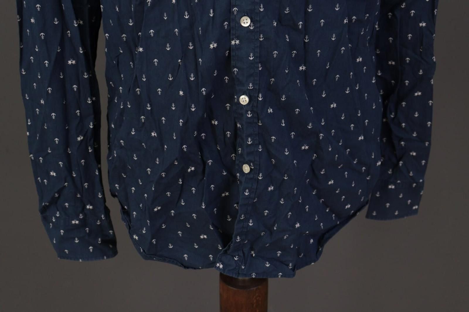 La Martina La Martina Buenos Aires Blue Printed Dress Shirt Size XL Size US XL / EU 56 / 4 - 4 Thumbnail
