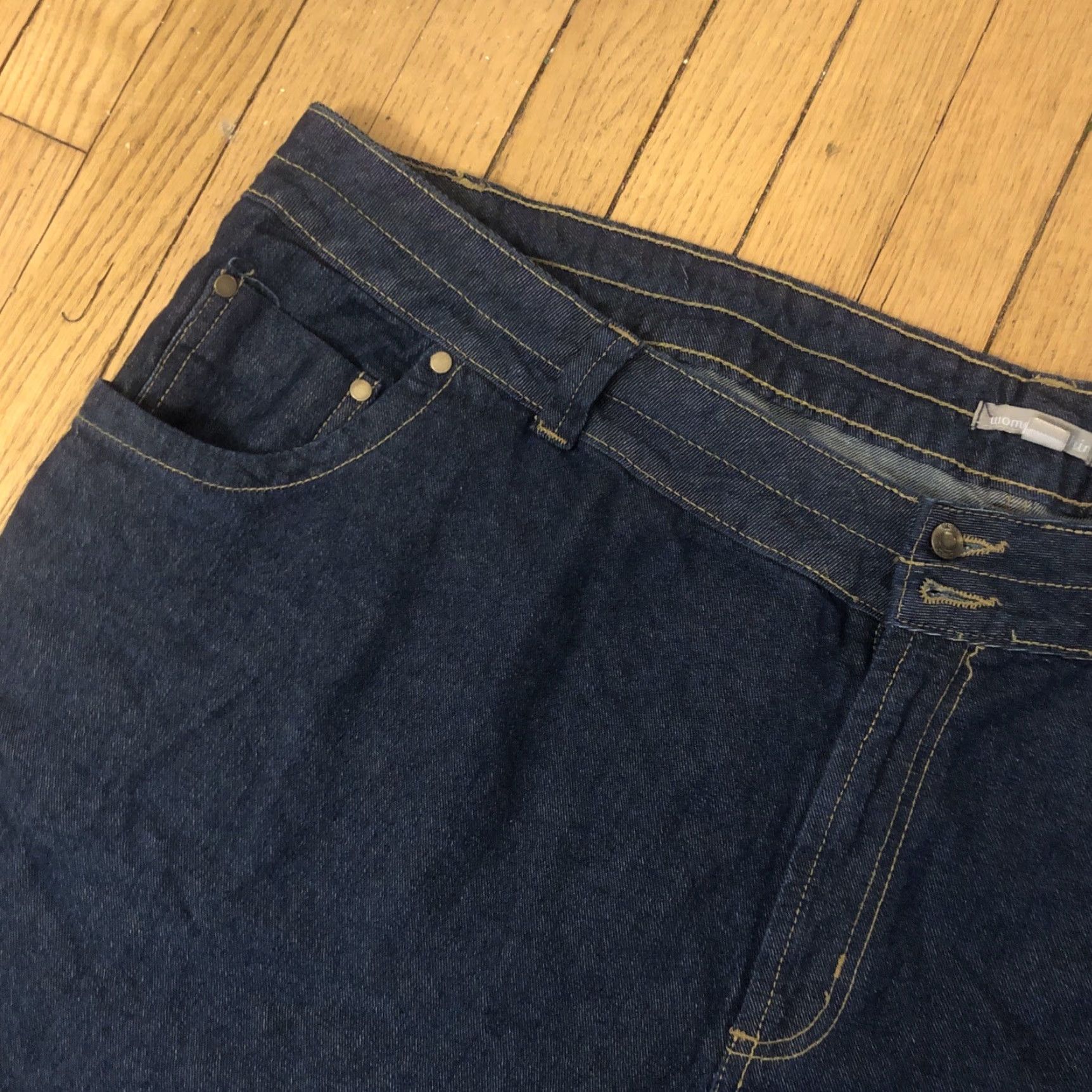 Vintage Woman Within Jeans 30W Plus Size Sz Womens Denim Blue Petite Size 30" / US 8 / IT 44 - 2 Thumbnail