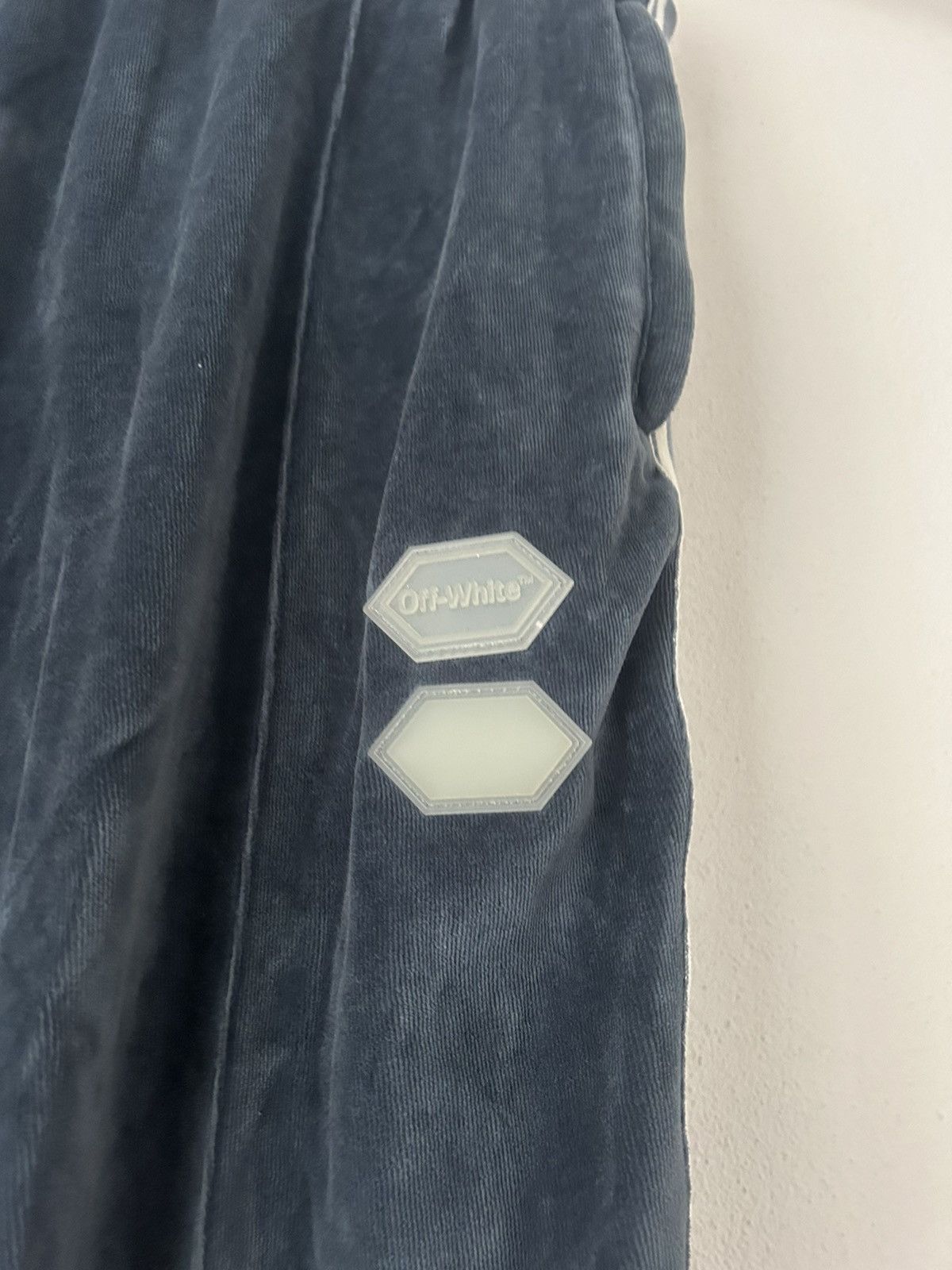 Off-White Blue Velvet / Velours Eagle Track Pants Size US 38 / EU 54 - 7 Thumbnail