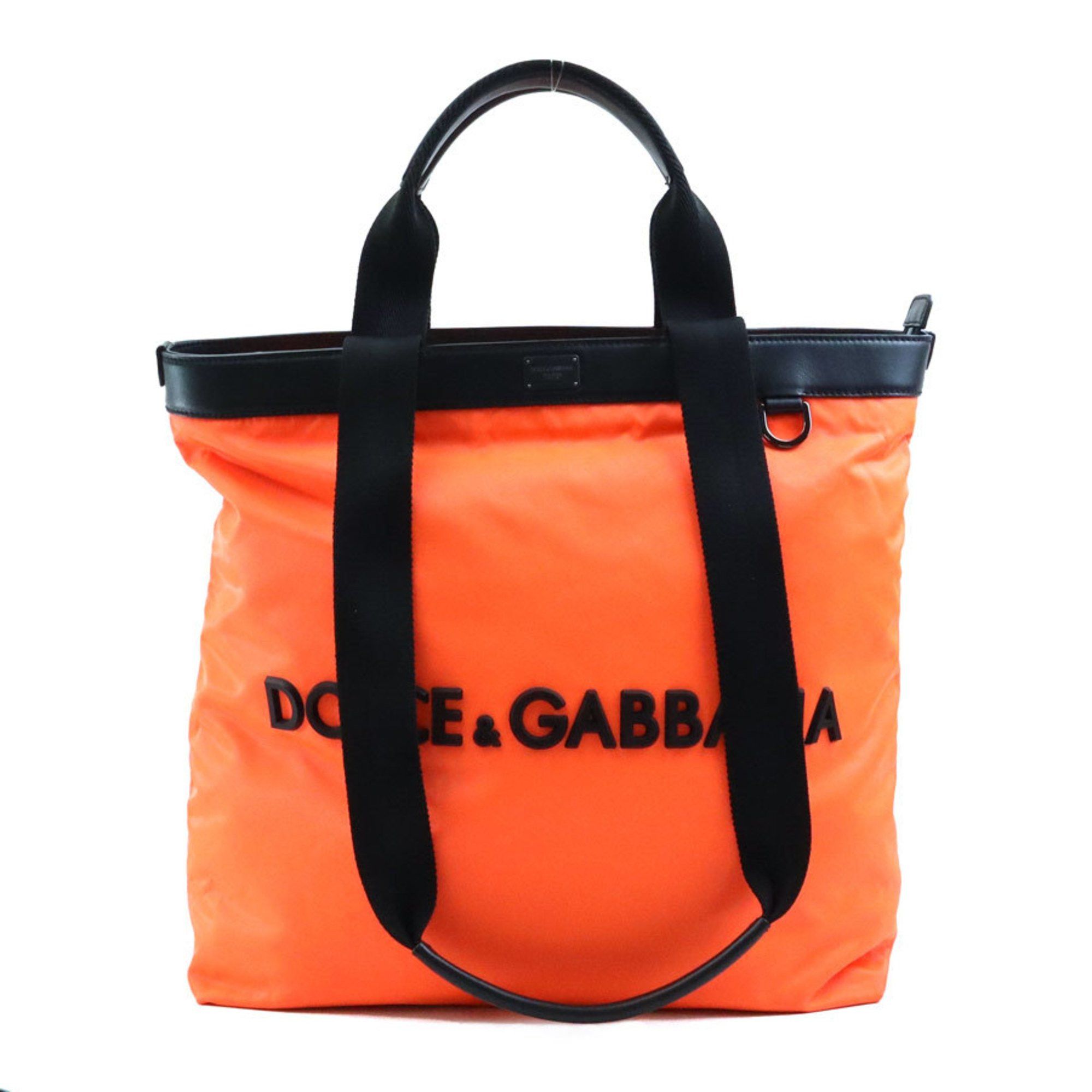 Dolce & Gabbana Dolce & Gabbana shoulder bag, tote nylon, neon orange and black, men's women's, r10880g Size ONE SIZE - 1 Thumbnail