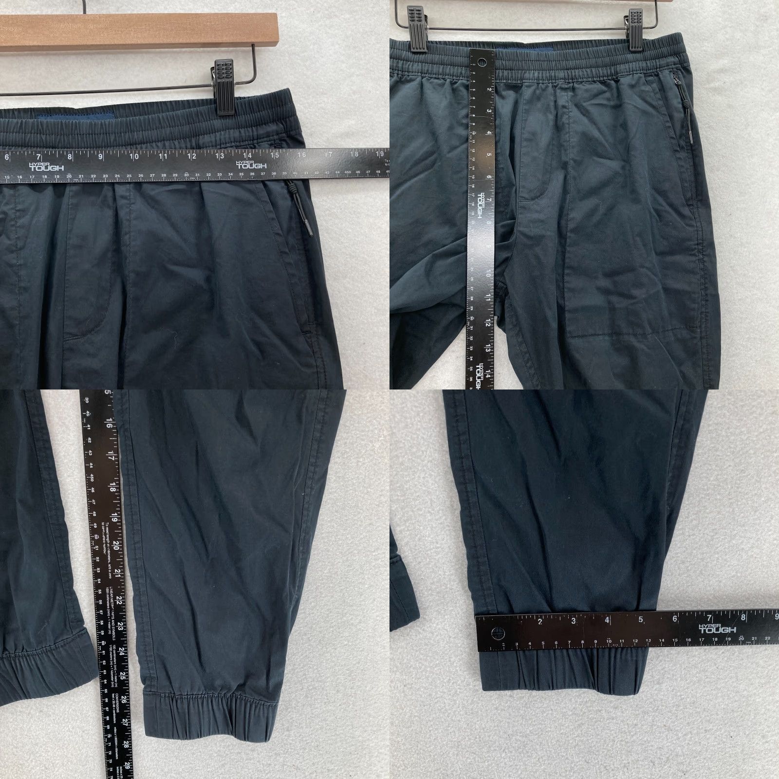 Abercrombie & Fitch Abercrombie & Fitch Tech Jogger Pants Mens Medium Black Stretch Taper Drawstring Size US 31 - 8 Thumbnail