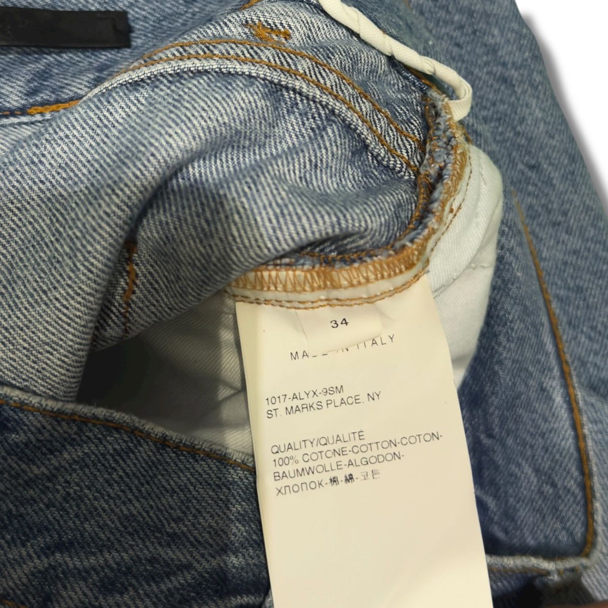 Alyx Alyx Thorn Slash Distressed Denim Size US 32 / EU 48 - 6 Thumbnail