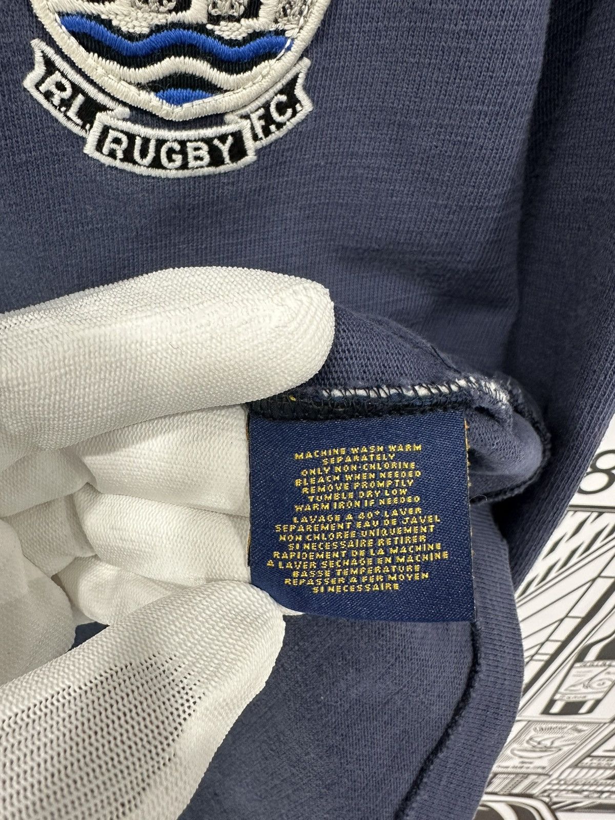 Polo Ralph Lauren Rugby Ralph Lauren R.L.F.C Shield Hooded Rugby Size US XXL / EU 58 / 5 - 5 Thumbnail