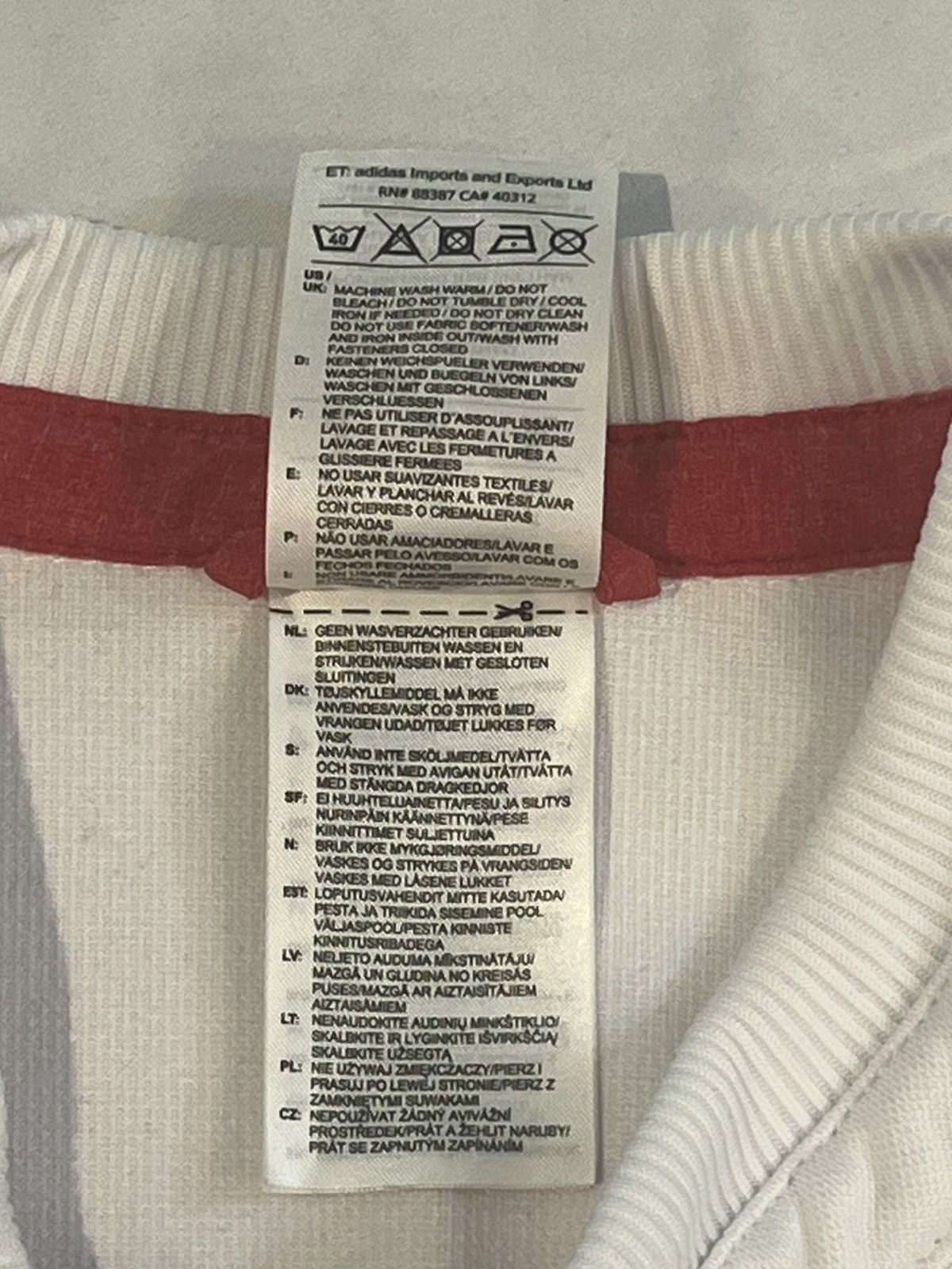 Adidas × Vintage 2015/16 Men’s Adidas Manchester United Anthem Jacket White Size US XL / EU 56 / 4 - 7 Thumbnail