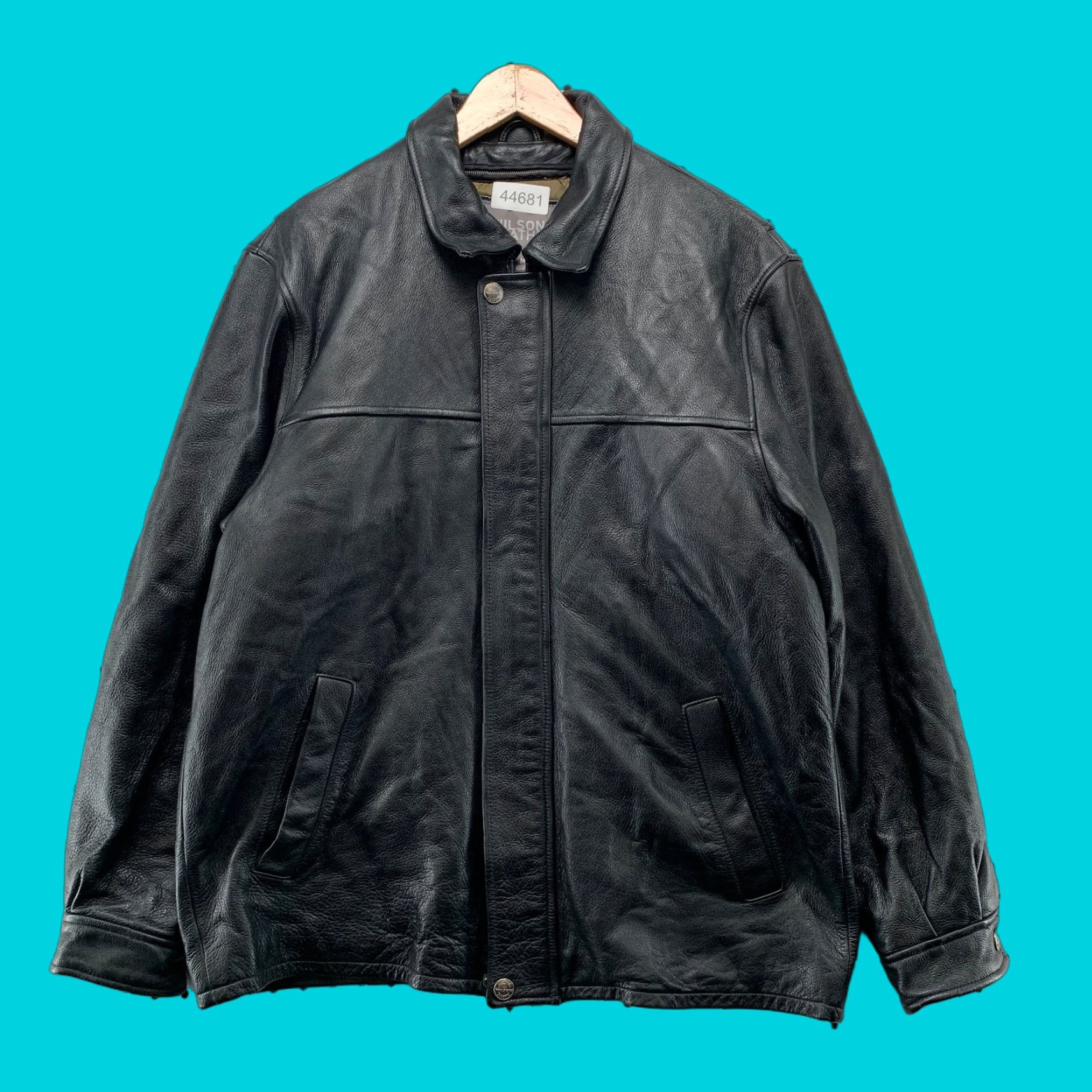 Vintage VINTAGE Wilsons Leather Bomber Jacket Mens M Black Insulated Removable Liner Y2K Size US M / EU 48-50 / 2 - 1 Thumbnail