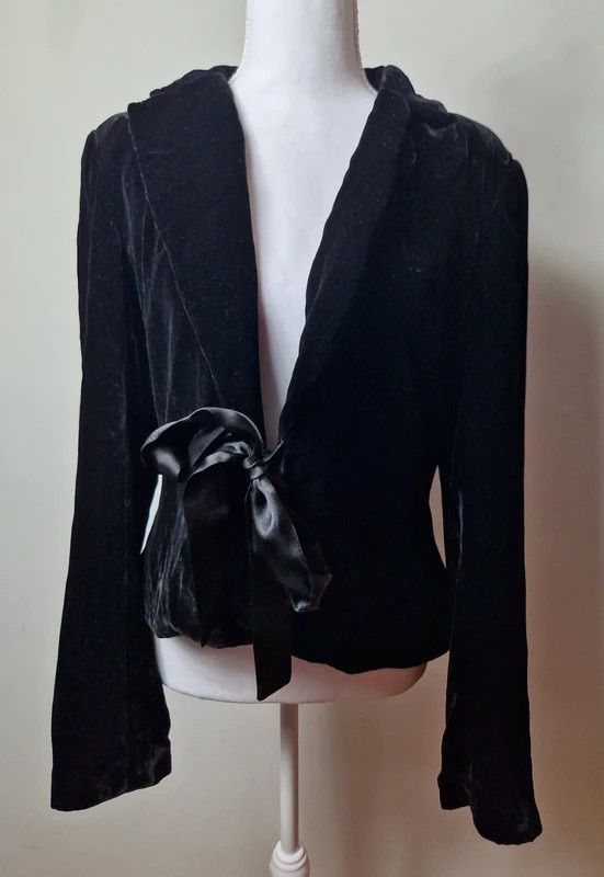 If Six Was Nine Vintage velvet velour blazer goth Japan emo grunge Size M / US 6-8 / IT 42-44 - 3 Thumbnail