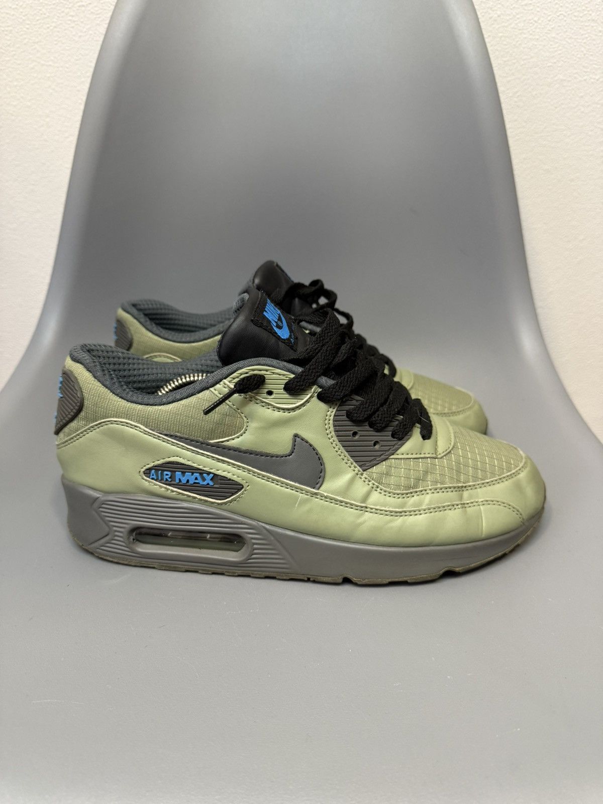 Nike Vintage Nike Air Max 90 Green Size US 8 / EU 41 - 3 Thumbnail