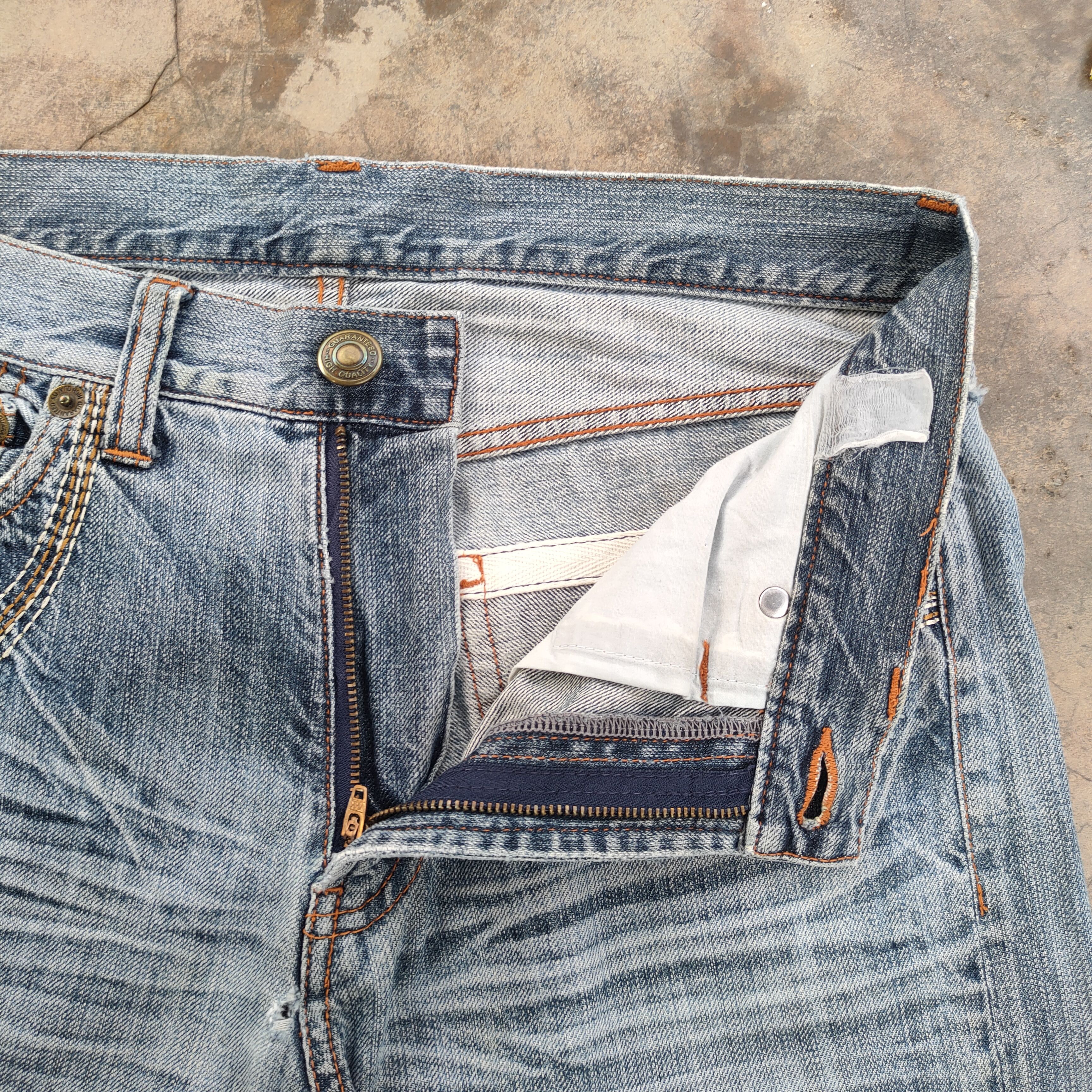 Japanese Brand Vintage Japanese flare bootcut faded denim jeans pants Size US 32 / EU 48 - 7 Thumbnail