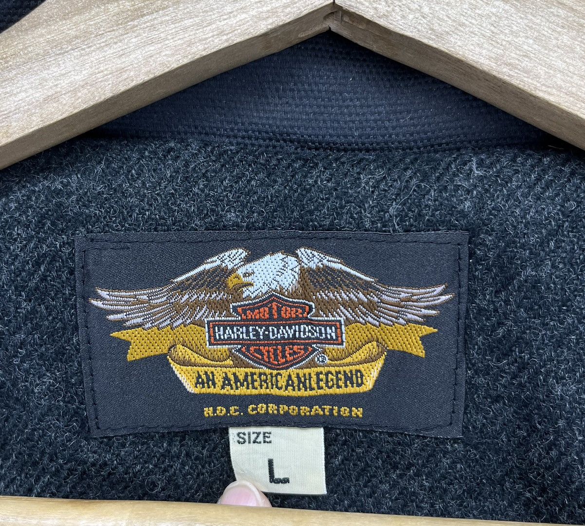 Harley Davidson Vintage Harley Davidson Black Racing Jacket Size US L / EU 52-54 / 3 - 7 Thumbnail