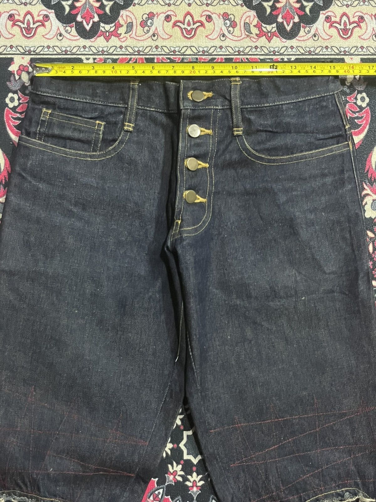 Christopher Nemeth ⚡️Designer⚡️Christopher Nemeth Deconstructed Raw Indigo Jeans Size US 30 / EU 46 - 11 Thumbnail