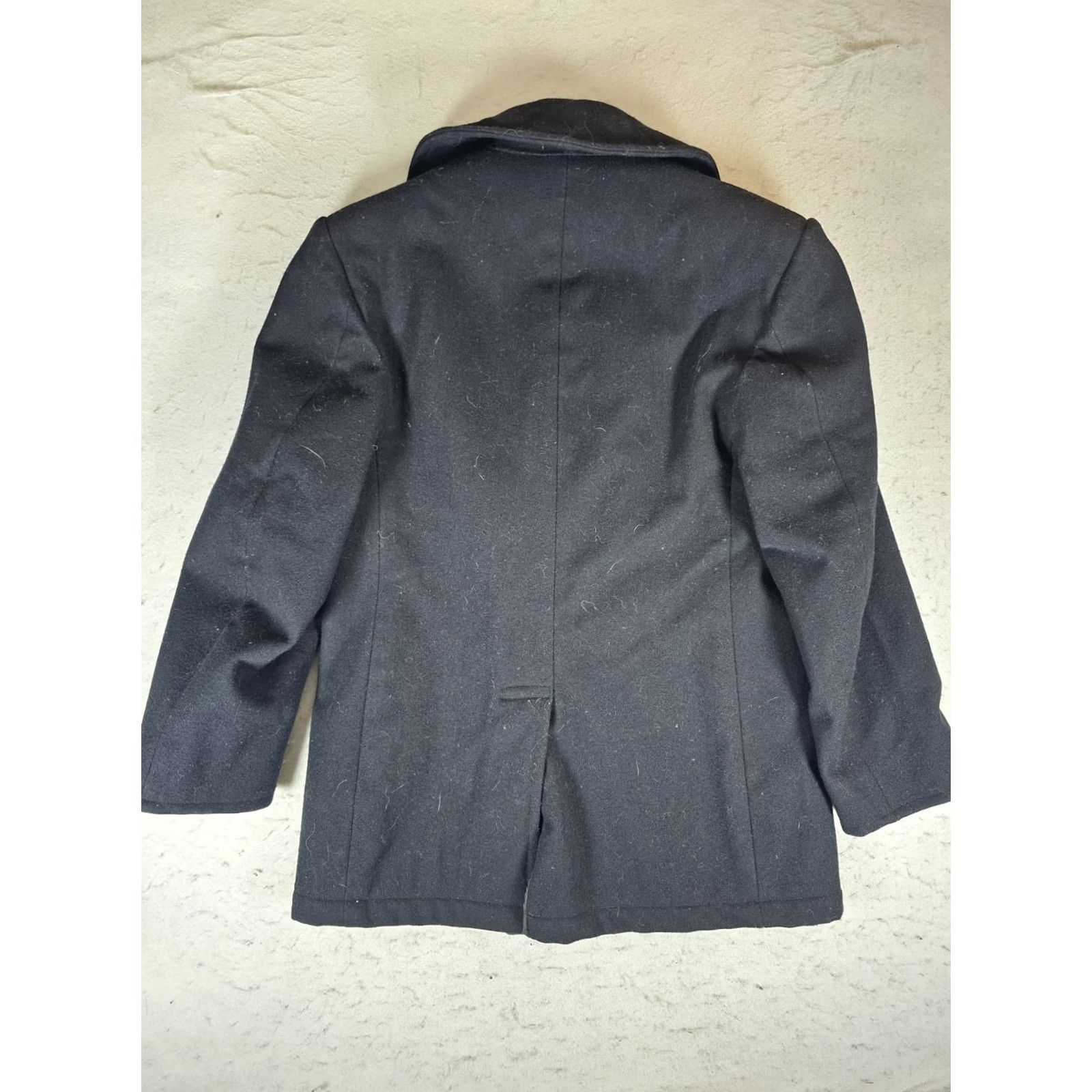 Vintage VINTAGE DSCP Quarterdeck Collection Classic US Navy Wool PeaCoat Mens 36S Black Size US XXS / EU 40 - 6 Thumbnail