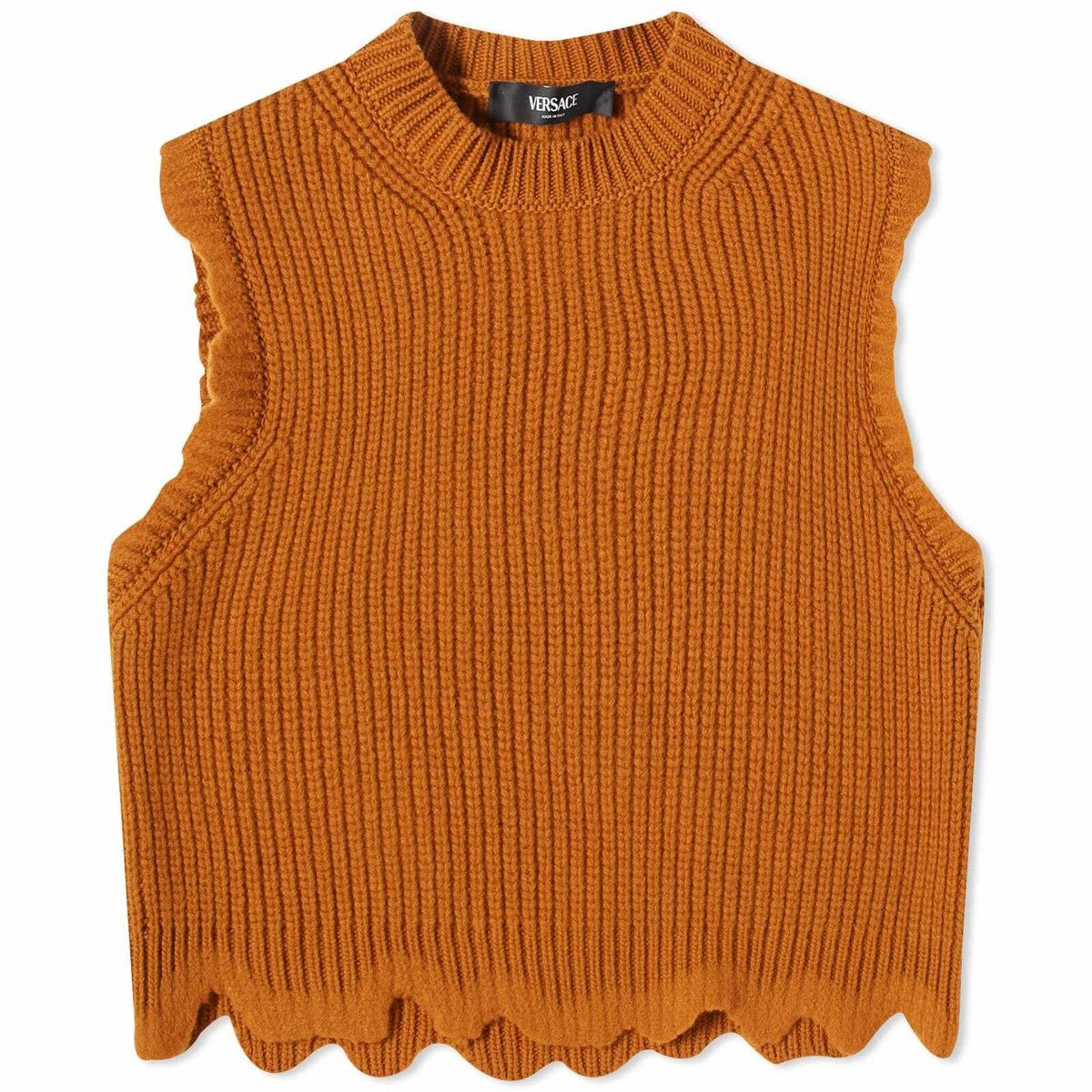 Versace o1y0226 Sleeveless Sweater in Tan Size XS / US 0-2 / IT 36-38 - 1 Thumbnail
