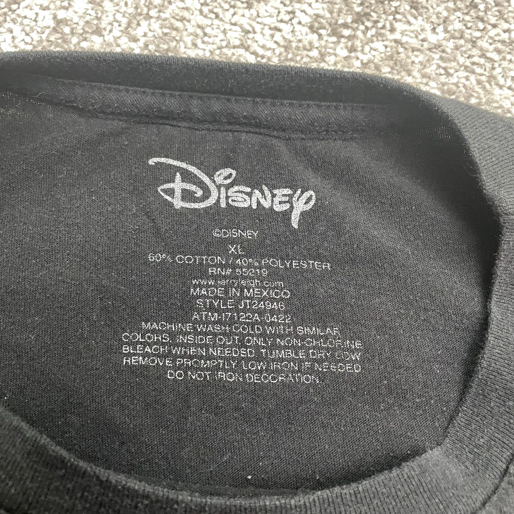 Disney Disney Alice In Wonderland Graphic T-Shirt Womens XL Black Crew Neck Casual Tee Size XL / US 12-14 / IT 48-50 - 5 Thumbnail