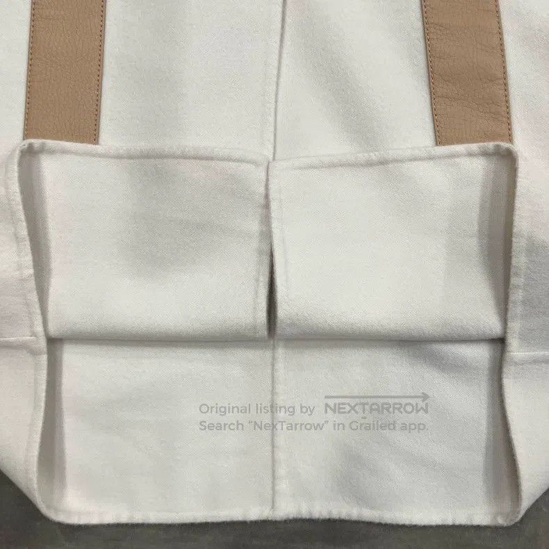 Hermes Hermes Beige Leather-Trimmed Long Cashmere Coat Size XXS / US 00 / IT 34 - 7 Thumbnail