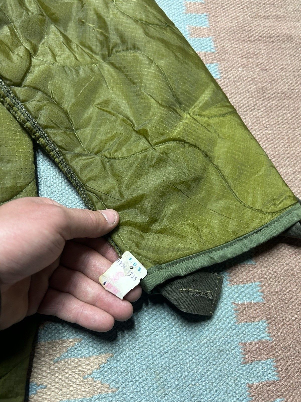 Vintage Vtg Military M65 Field Jacket Liner Quilted Cold Weather S Size US S / EU 44-46 / 1 - 3 Thumbnail