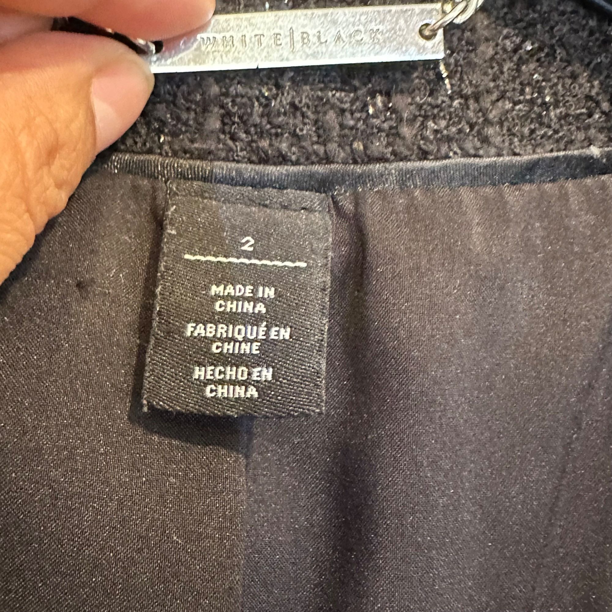 White House Black Market ✨White House Black Market Women's Black Tweed Jacket With Pe Size XS / US 0-2 / IT 36-38 - 3 Thumbnail