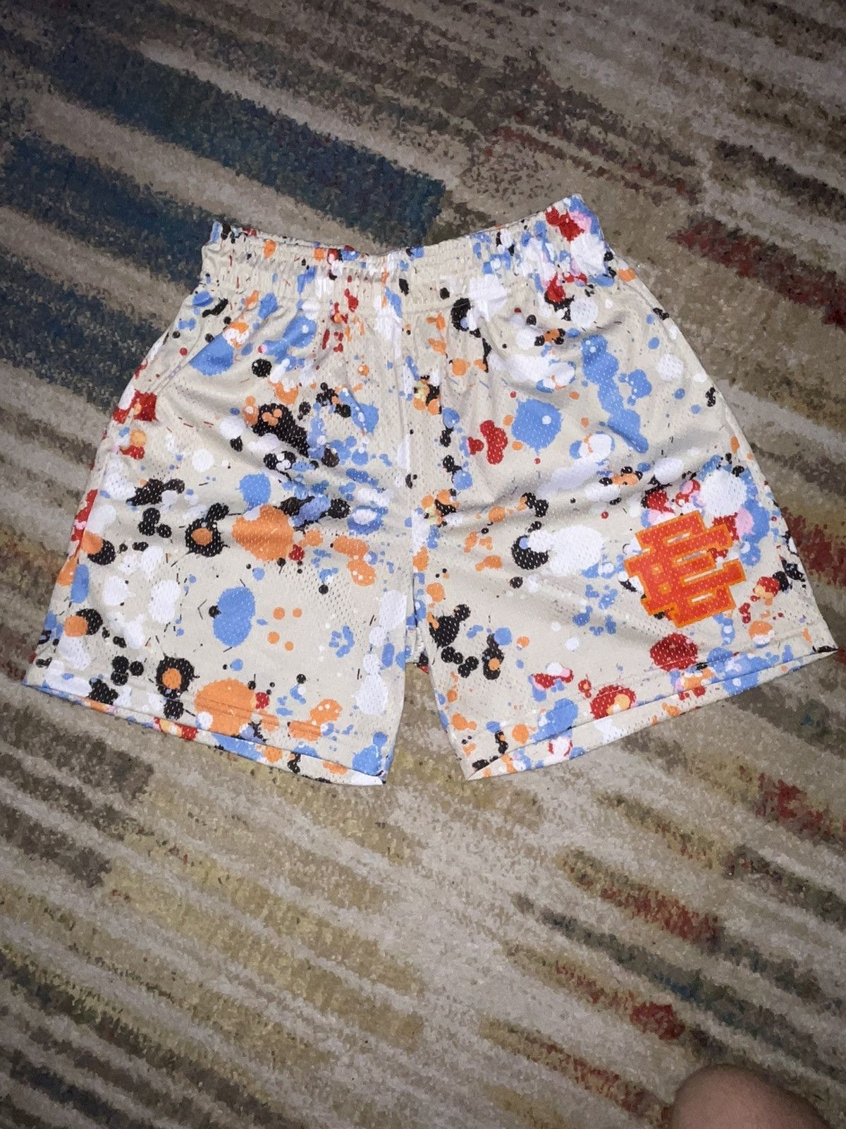 Eric Emanuel Eric Emanuel Paint Splatter Shorts Grailed