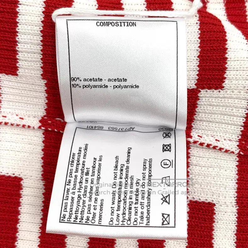 Chanel Chanel 23 red striped logo letter clover inlaid flower V-n Size M / US 6-8 / IT 42-44 - 7 Thumbnail