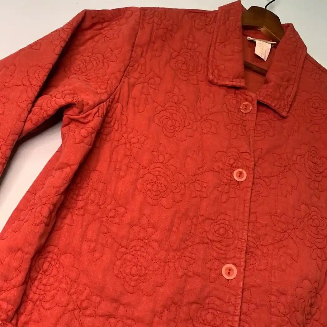 Coldwater Creek × Vintage STEALS 💥 Vintage COLDWATER CREEK Stitching Flora Jacket Size US M / EU 48-50 / 2 - 3 Thumbnail