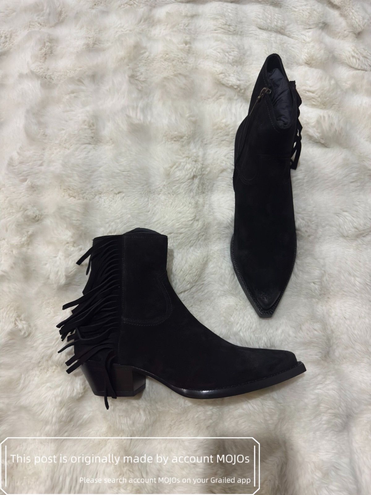 Saint Laurent Paris BNIB Silver Leather Lukas Boots 42 | Grailed
