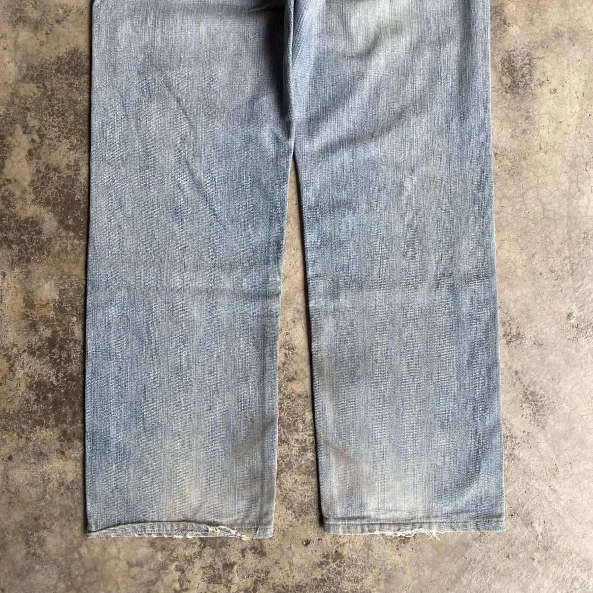 Edwin 🔥Vintage Edwin 503Z Stoned Washed Ripped Distress Jeans Size US 31 - 6 Thumbnail