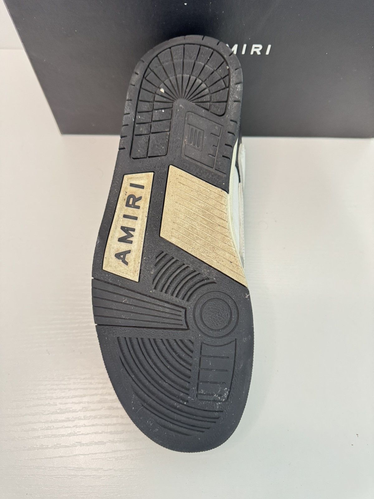 Amiri Amiri Skel Top Low Black/White Size 11 Preowned W/ Box Size US 11 / EU 44 - 7 Thumbnail