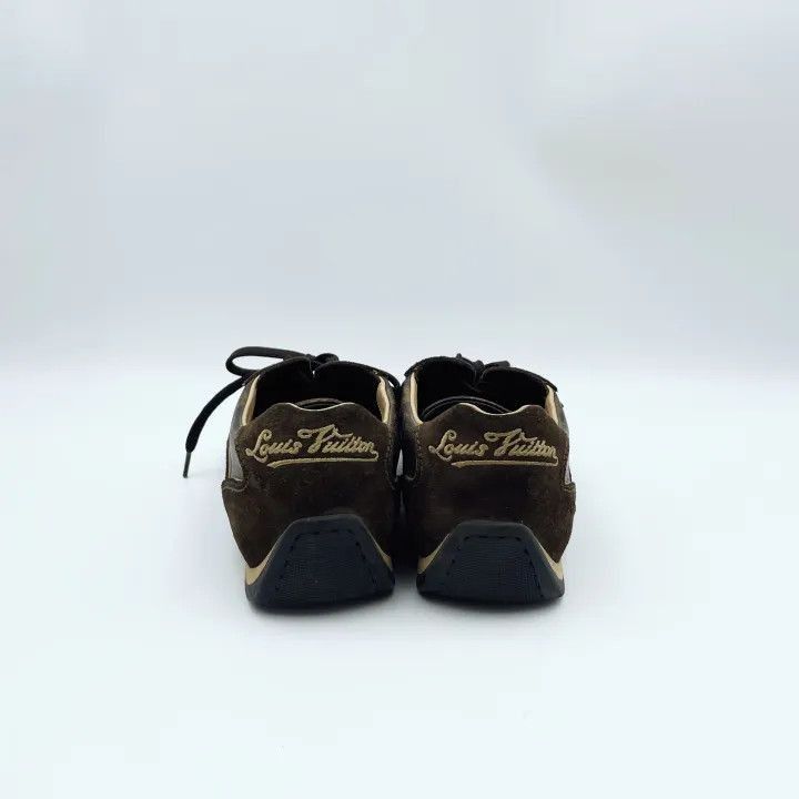 Other Louis Vuitton Stylish Brown Leather Sneakers -2508 Size US 8.5 / EU 41-42 - 3 Thumbnail