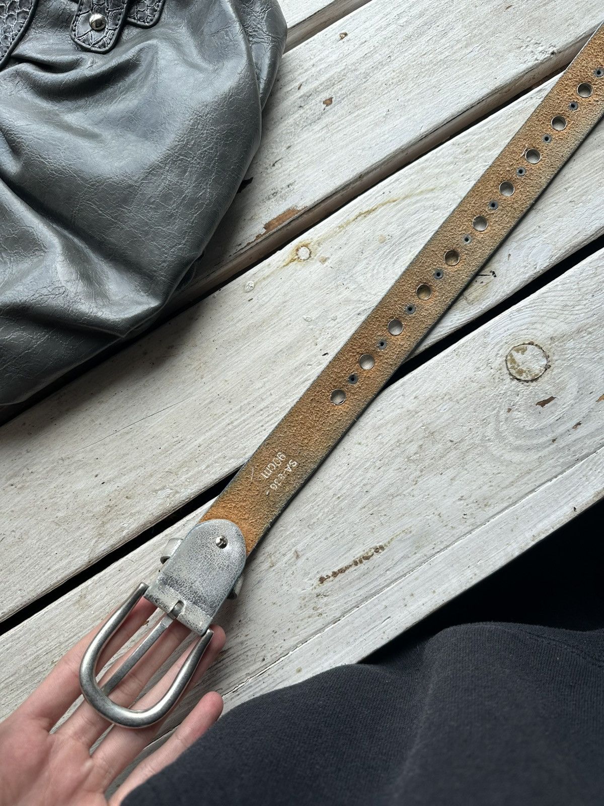 Japanese Brand × Vintage 🚨Vintage Crazy Metal Belt Drip Japanese Hype bb Simon Size ONE SIZE - 6 Thumbnail