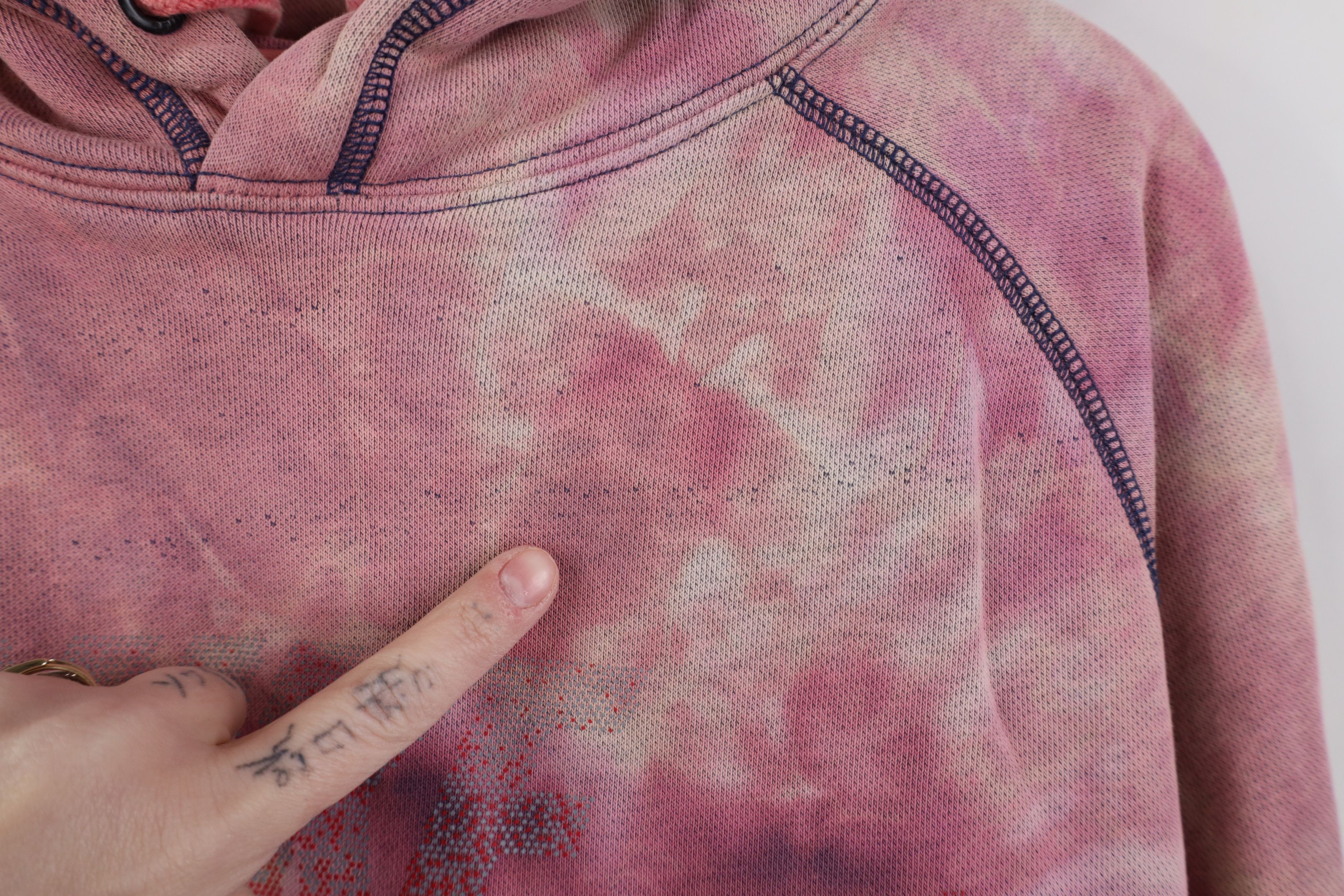 Nike Vintage Y2K Nike Big Swoosh Acid Wash Hoodie Sweatshirt Size US L / EU 52-54 / 3 - 6 Thumbnail