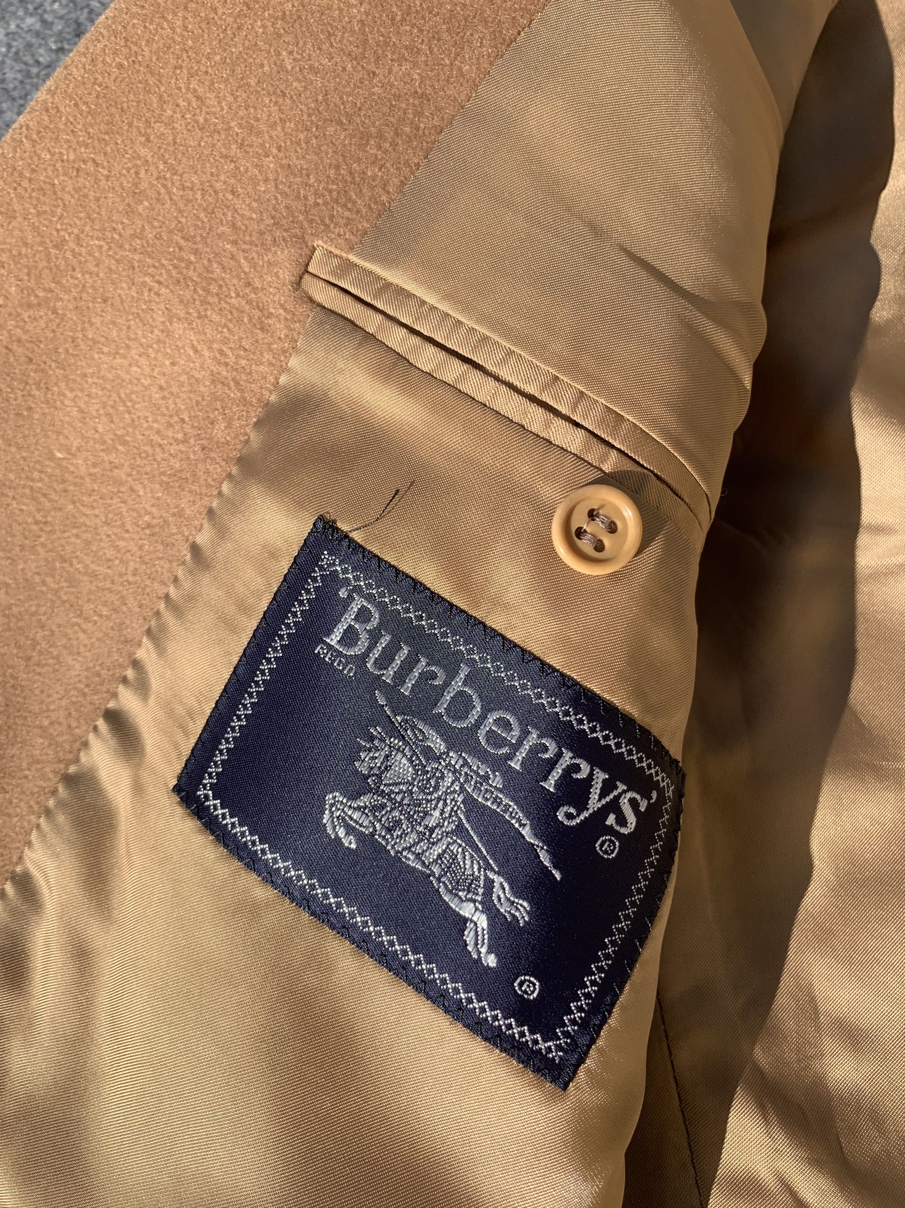 Burberry Vintage Burberry Blazer – 100% Virgin Wool – Camel – IT52 Size 52R - 4 Thumbnail