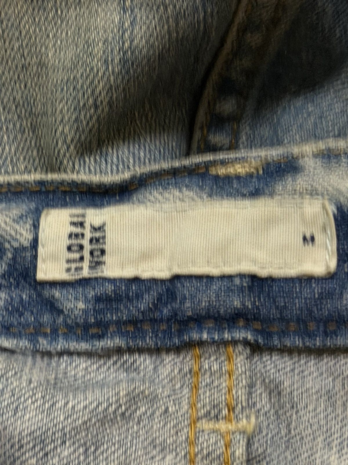 Global Work Vintage 90s Global Work Blue Faded Wash Whiskers Distressed Size US 31 - 6 Thumbnail