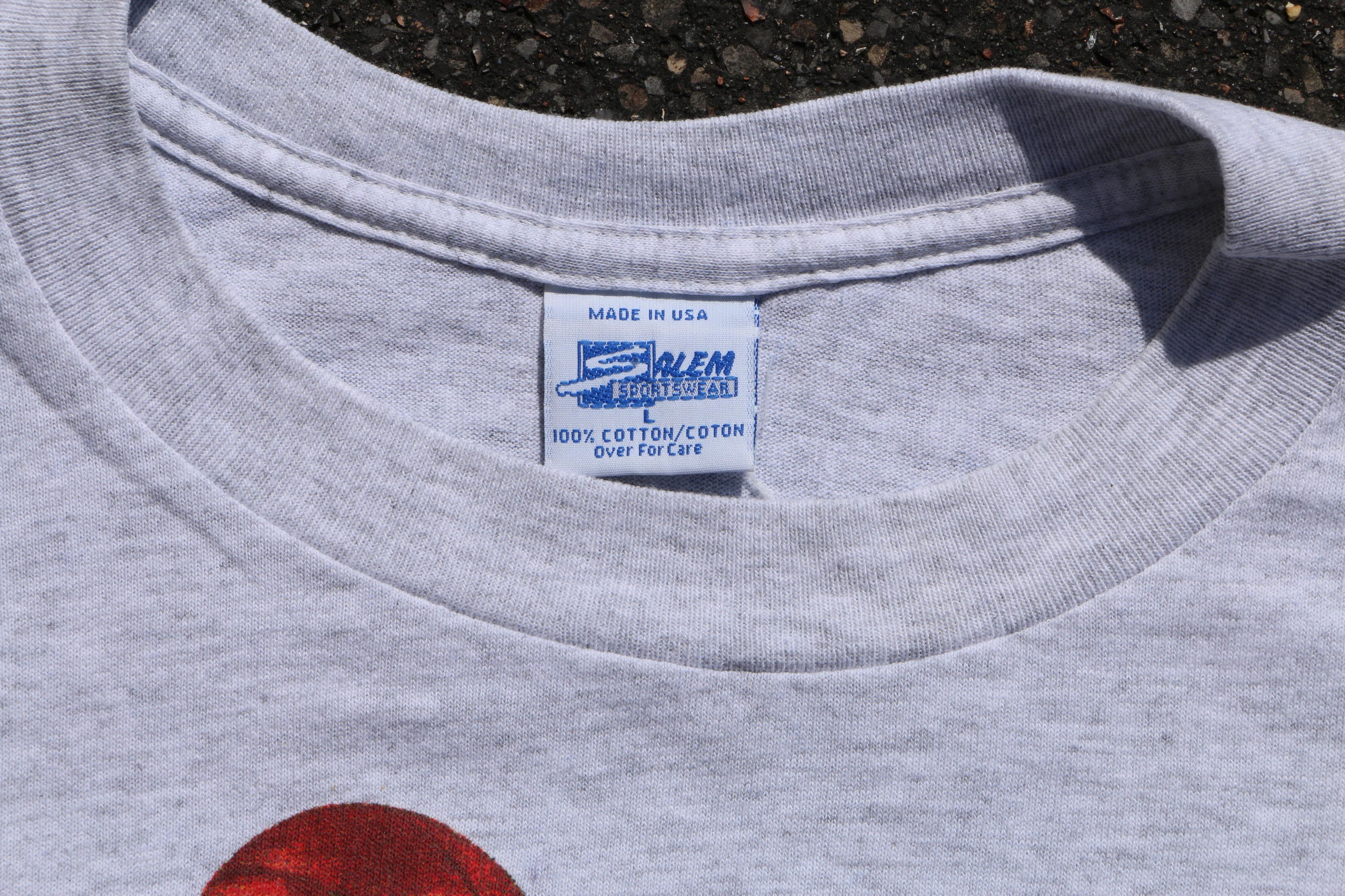 Salem Sportswear Vintage Michael Jordan T-shirt Salem Tag USA 90s NBA Size US L / EU 52-54 / 3 - 3 Thumbnail