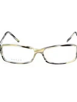 Gucci × Vintage Gucci '00s Green Crystals Rectangular Frame Glasses Size ONE SIZE - 3 Thumbnail