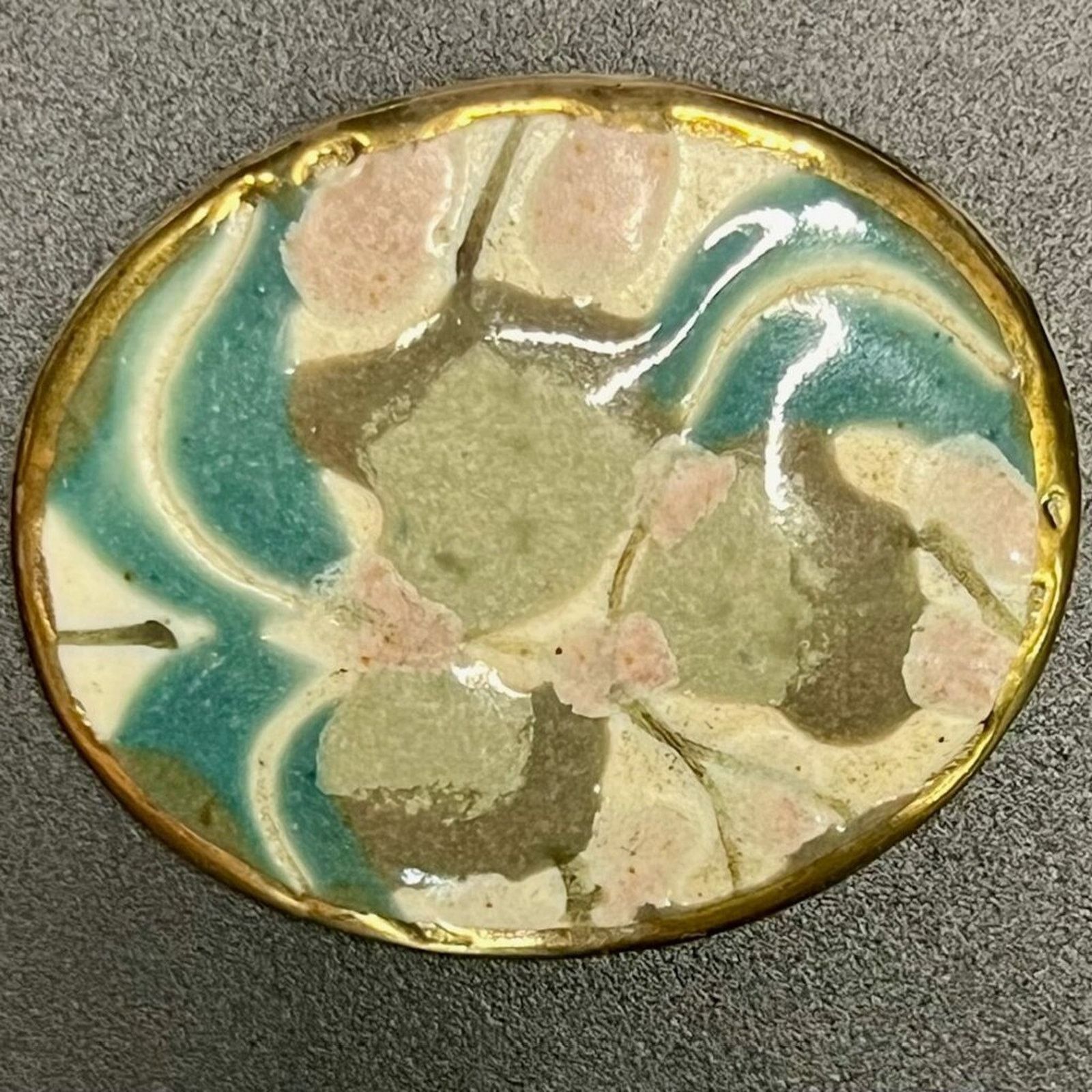 & Other Stories Ceramic, handcraft, Oval, with goldtone, old vintage Size ONE SIZE - 1 Preview
