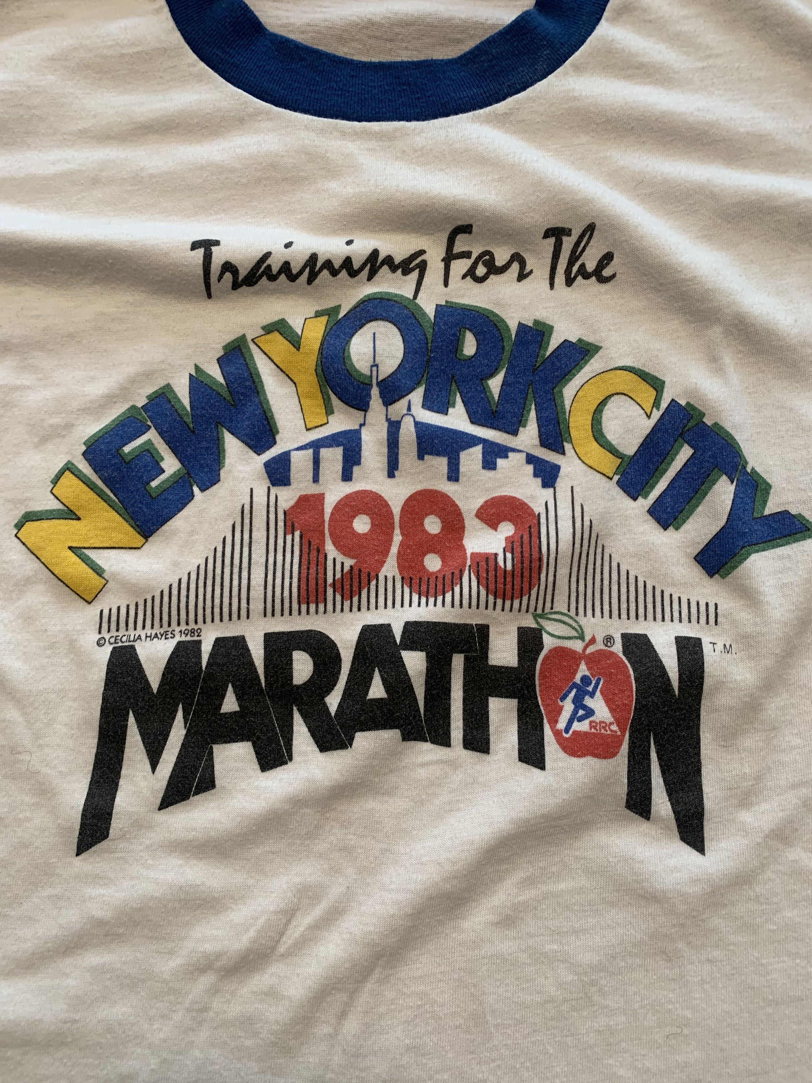 Vintage *Super Rare* 1983 NYC Marathon Size US M / EU 48-50 / 2 - 2 Thumbnail