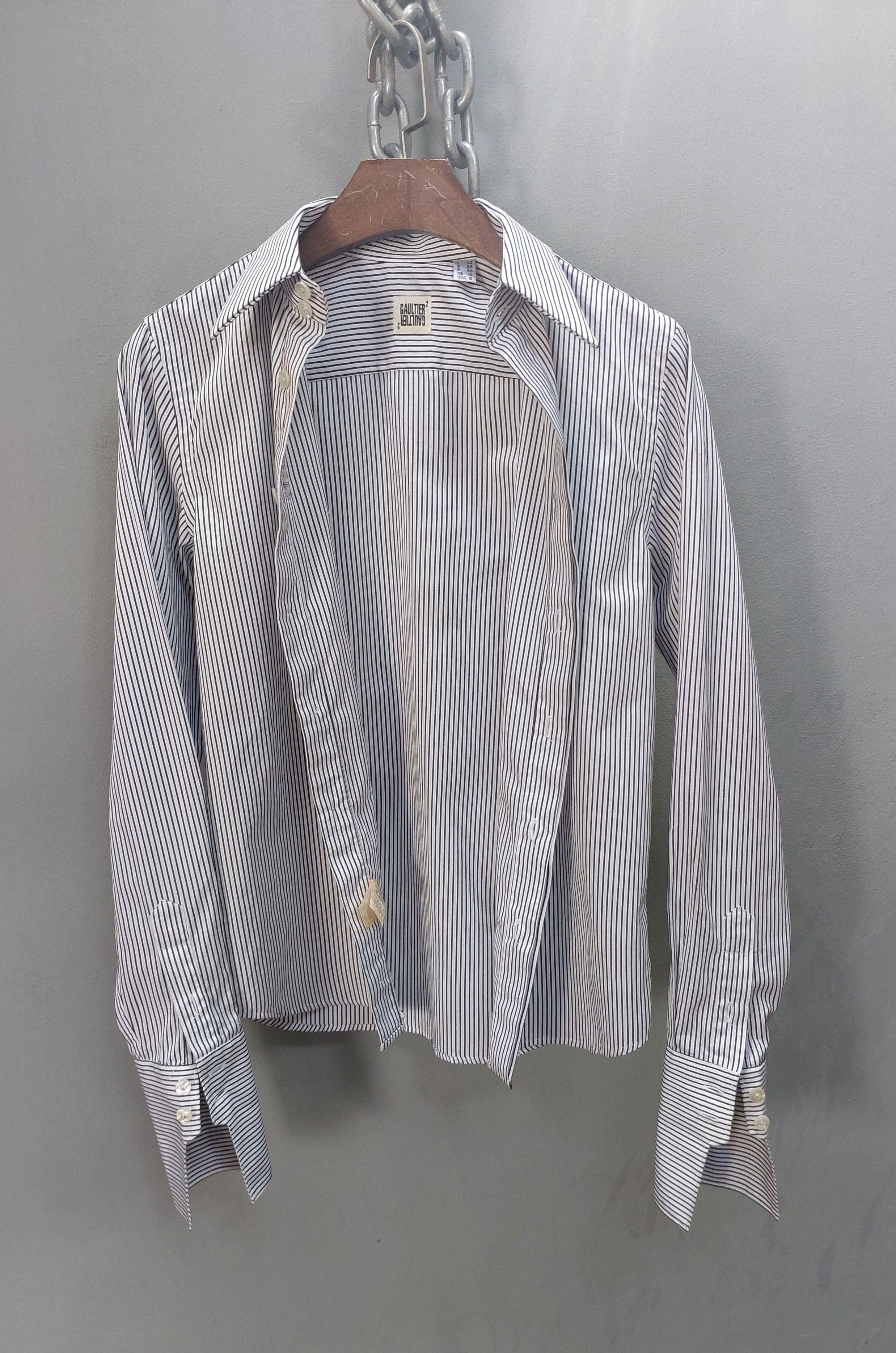 Jean Paul Gaultier Gaultier2 × Jean Paul Gaultier Black and White Stripes Size US S / EU 44-46 / 1 - 4 Thumbnail