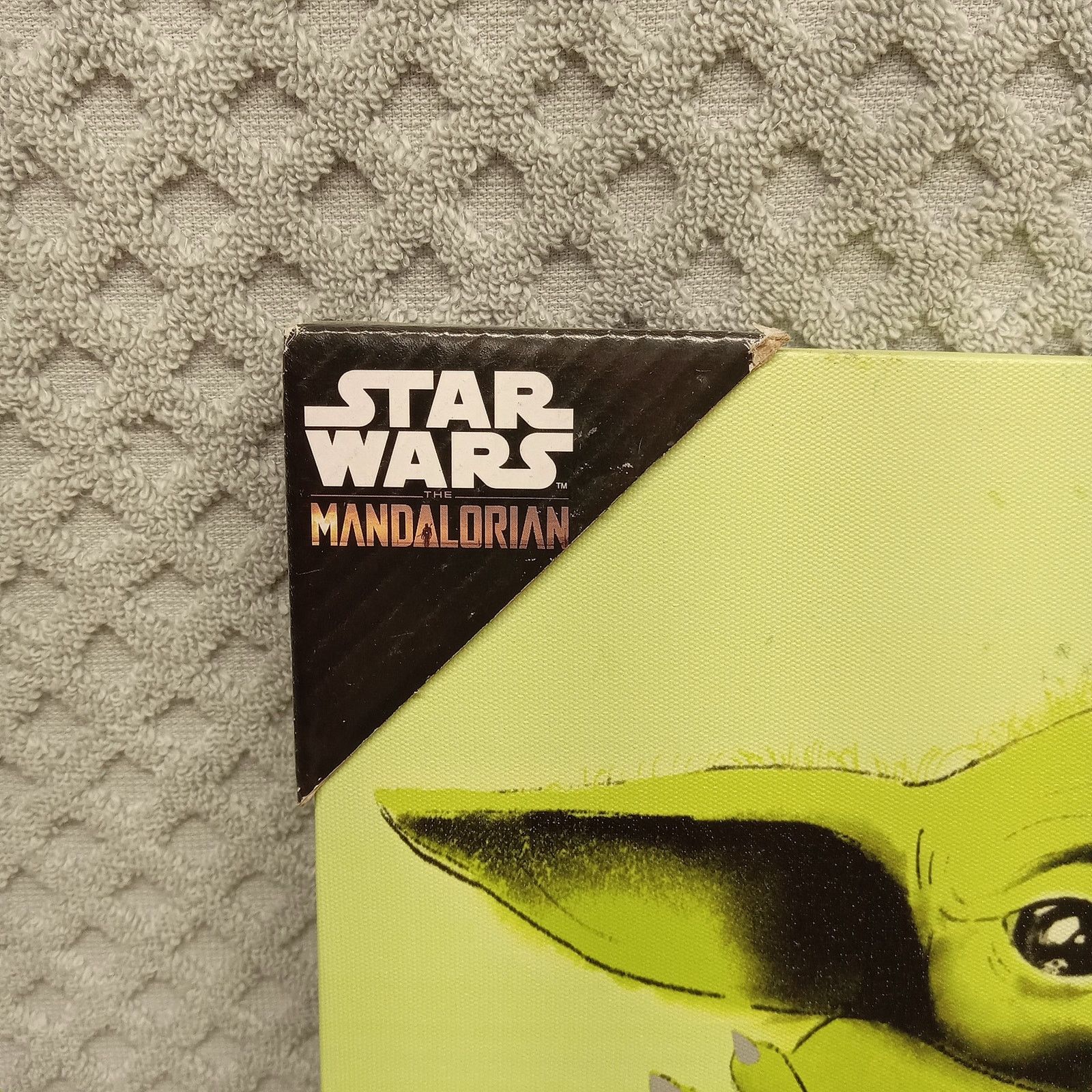 Star Wars Star Wars The Mandalorian Baby Yoda Canvas Wall Art Grogu Size ONE SIZE - 2 Thumbnail