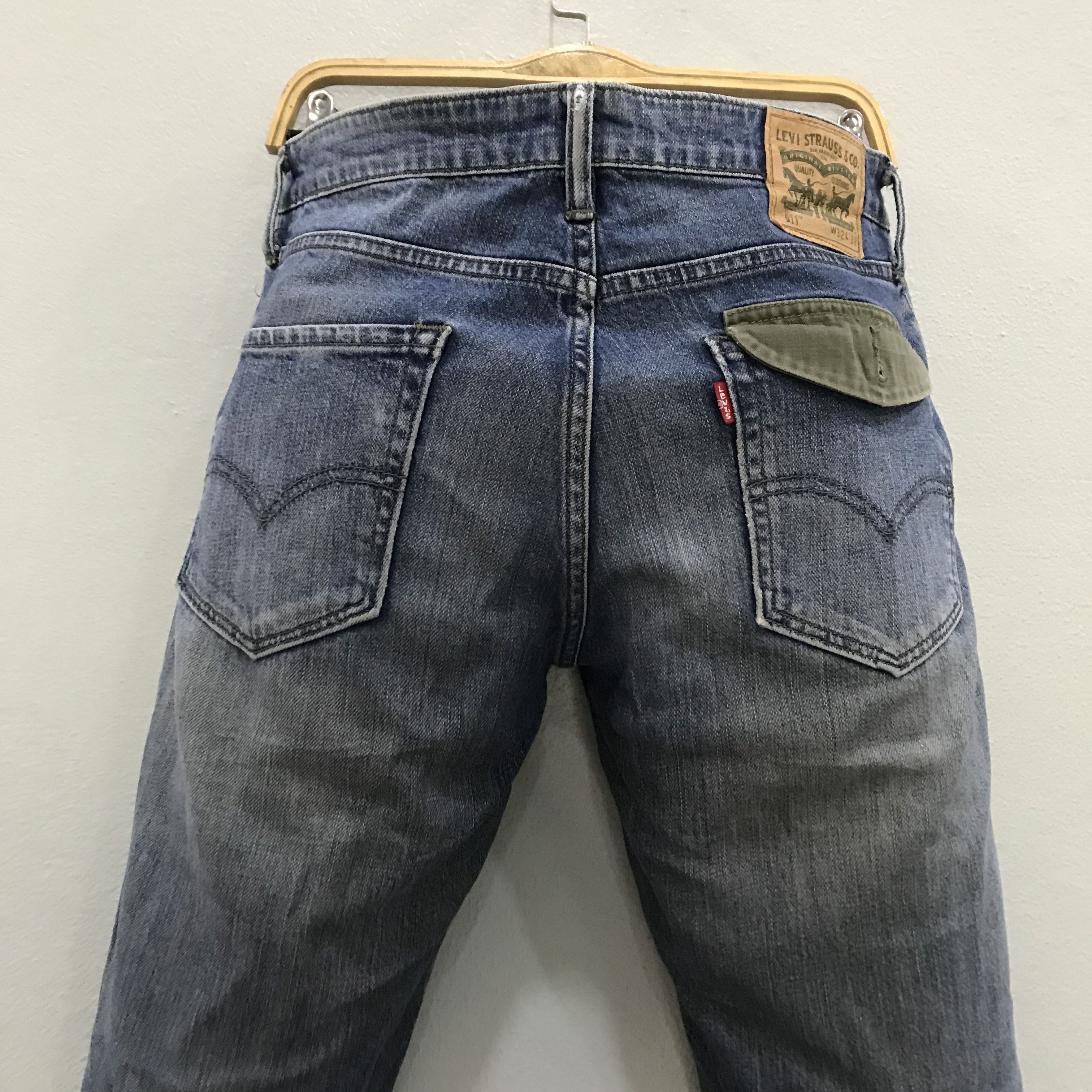 Levi's Vintage Levi’s 511 Slim Fit Green Pocket Flap Military Style Size US 32 / EU 48 - 11 Thumbnail